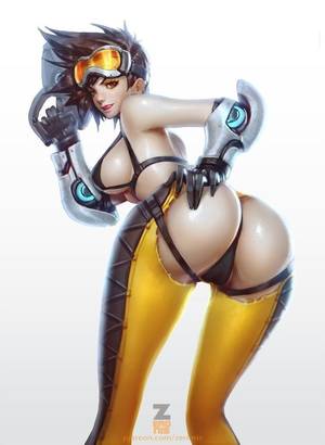 Cartoon Female Porn Solo - anus areolae ass ass_cutout breasts brown_hair dat_ass female female_only  large_breasts naughty_face nipples overwatch paul_kwon presenting pussy solo  ...