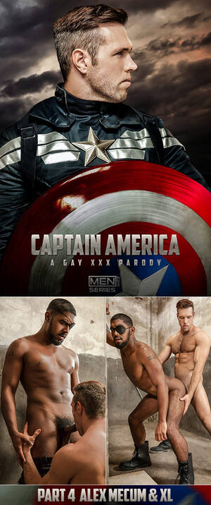 Captain America Porn - Men.com: Alex Mecum fucks XL in \