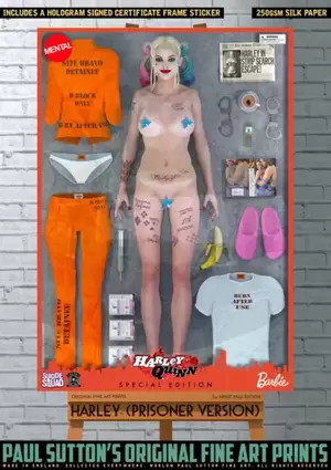 Margot Robbie Suicide Squad Porn - MARGOT ROBBIE SIGNED 'Prison' Barbie Doll SEXY Harley Quinn Suicide Squad  Comic Â£19.00 - PicClick UK