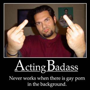 Funny Caption Porn Posters - badass gay porn