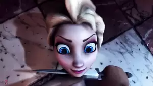 cartoon porn heroes elsa - Frozen, Elsa the ice queen has her fun, Disney princess | xHamster