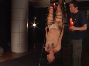 japanese pregnant bondage - Roped asian pregnant slave gets wax dripped on her - VJAV.com