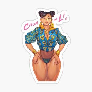 Anime Nicki Minaj Porn - Chun Li Stickers for Sale | Redbubble