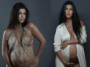 kourtney pregnant belly naked - Pregnant Kourtney Kardashian poses nude just weeks before she's due to give  birth - Irish Mirror Online