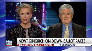 Megyn Kelly Pussy - Newt Gingrich blasts Megyn Kelly for biased coverage on Trump's alleged  sexual assaults: 'You are fascinated with sex' â€“ New York Daily News