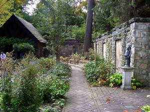 Ct Shipman Porn - View looking back towards rear entrance of English garden at Stan Hywet -  Susan Libertiny