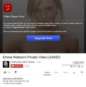 Emma Watson Porn Vids - Alleged leaked Emma Watson video leads to malware â€¢ Graham Cluley