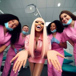 Nicki Minaj Porn Public - POV: Your dentist is Nikki Minaj (DALL-E) : r/ChatGPT