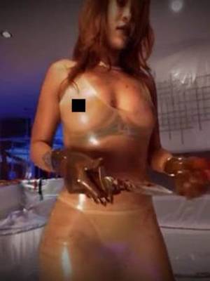 latex see through - Music video or porn? @rihanna wears nothing but see-through dress in #