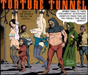 big tits torture cartoons - Torture Tunnel | Erofus - Sex and Porn Comics