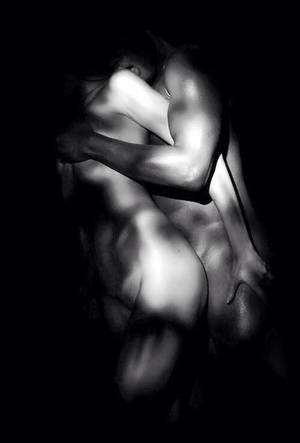 interracial couple love making art - i want His hands on my body just like this Seduction. Couple love making.