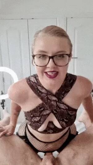 Glasses Pegging Porn - Blonde girl with turtle frame glasses is pegging a guy POV with her strapon  #1346524 â€º NameThatPorn.com