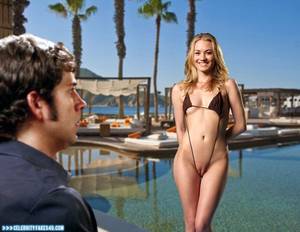 Chuck Porn Fakes - Yvonne Strahovski Fake, Camel Toe, Chuck, Naked Body, Nude, Outdoor,