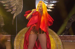 Nicki Minaj Tits - Whoops, Nicki Minaj Flashed Her Nipples To A Crowd Thanks To A Wardrobe  Malfunction | Barstool Sports