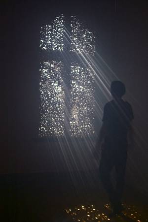 Fog Machine Porn - A Religious Experience - Adam Belt - #Installation 2012 Plywood, Sunlight,  and Fog Machine - 20ft x 10ft x 20ft | { engage } | Pinterest | Religious  ...