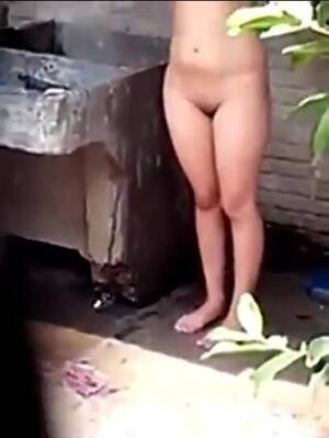 indian nude outside - Indian girl bathing outdoor - ThisVid.com