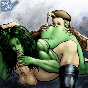 Hulk Shemale Porn - Cannon spike dick (She-Hulk x Cammy) by 34san - Hentai Foundry