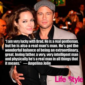 Angelina Jolie Porn Captions - These Brad Pitt and Angelina Jolie Quotes Will Completely Break Your Heart  - Life & Style