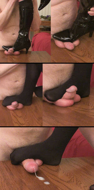 barefoot ball crush - First you will see her use her boots for some kicking and full weight  crushing in her clip \