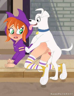 Barbara Gordon As Batgirl - Batgirl/Barbara Gordon x Krypto DC Superhero Girls - Page 1 - Comic Porn XXX