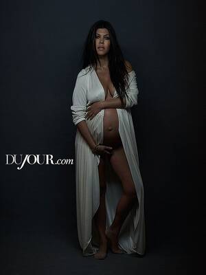 kourtney pregnant belly naked - Kourtney Kardashian Embraces Baby Belly While Posing Nude