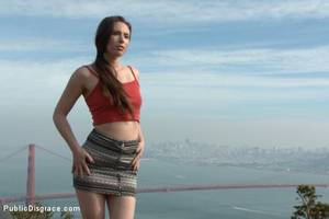 cum shot in public san francisco - Photo number 3 from Casey Calvert Horny Anal Slut Strolls the Streets of San  Francisco shot