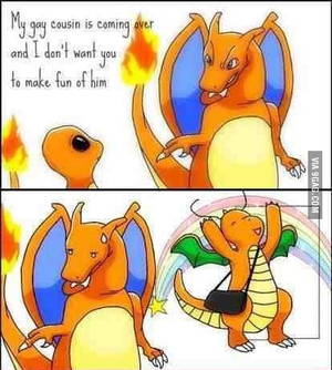 Charizard Cartoon Porn - Charizard's gay cousin