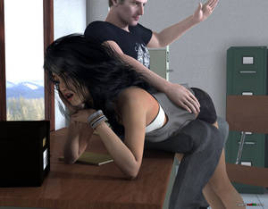 3d otk spanking blog - Office spankings