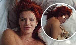 Bella Thorne Pregnant Porn - Bella Thorne poses topless in bed in sexy photographs taken by her fiancÃ©  Benjamin Mascolo | Daily Mail Online