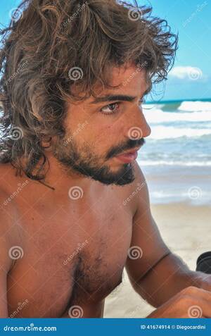 hispanic beach nude - Young Male with Long Hair and Beard, Latinamerican, Brazil Beach Stock  Photo - Image of brazil, casual: 41674914