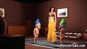 cartoon snow xxx - Hot 3D cartoon Snow White getting double penetration Xxx - Rule 34 Video