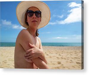 amazing beach nudes - Young Girl On Nude Beach In Spain Acrylic Print by Cavan Images - Pixels