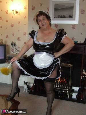 Bbw French Maid Porn - KinkyCarol - PVC French Maid Pics