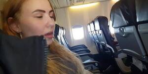 chubby girl masturbating on plane - PUBLIC AIRPLANE Handjob and Blowjob - Bella Mur - Tnaflix.com