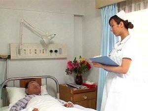 modest japanese nurse - Nasty Japanese nurse sucks a patient's dick ...