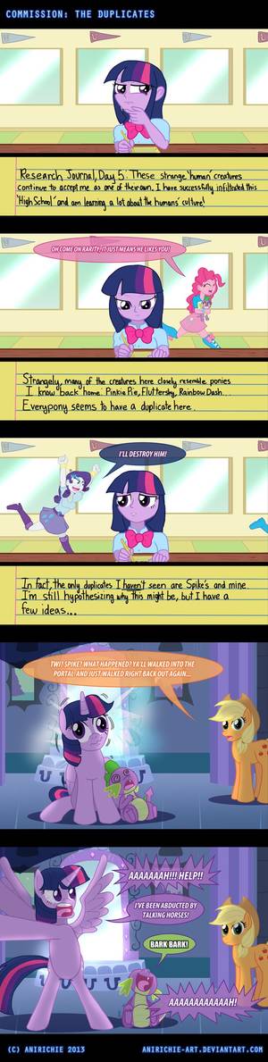 Mlp Bad Teacher Porn - COM: The Duplicates by AniRichie-Art.deviantart.com on @deviantART