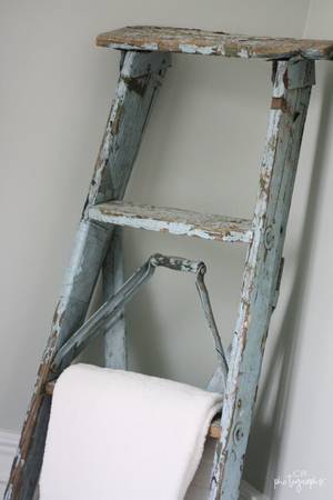 Ladder Tutu Porn - light blue shabby old ladder