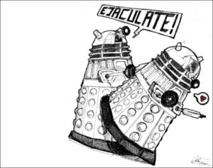 Dalek Porn Clips - this is daleks humping. Blame him for the spread of gay dalek spawn.