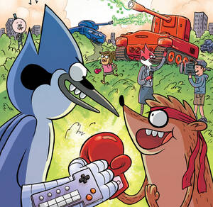 Human Regular Show Porn - Review: REGULAR SHOW: A CLASH OF CONSOLES - Comics Grinder