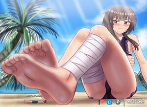 anime girls bare feet - One piece giantess feet - 60 photo