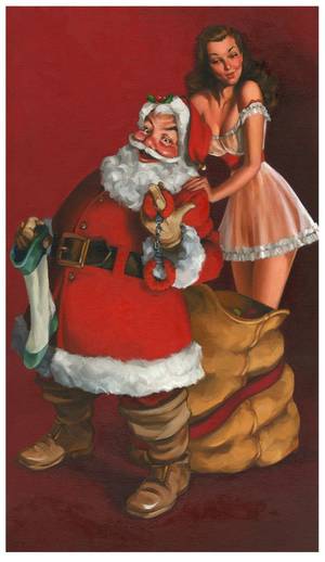 fat nasty santa - NAUGHTY SANTA by Bruce Sereta, via Behance