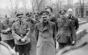 Nazi S&m Porn - Adolf Hitler pictured with some of his officers, some 10 days before his  death