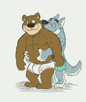 Furry Bear Porn - krunchycroc: Husky and bear-Krunchycroc-