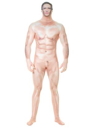 fat adults nude - Adult Naked Sexy Man Faux Real Morphsuit