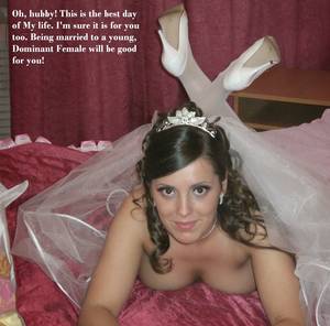 Bride Bondage Captions Porn - Wedding night with the Young Dominant (Caption)