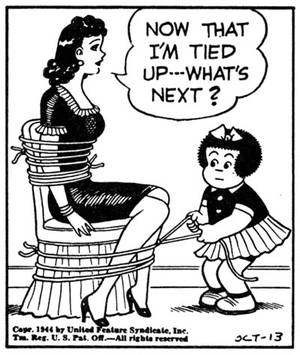 Aunt Fritz Comic Porn - historyofbdsm: â€œ F/f bondage from the â€œNancyâ€ newspaper comic strip,