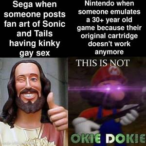 Kinky Gay Porn Art - Nintendo needs to chill : r/memes