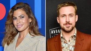 Eva Mendes Porn With Captions - Eva Mendes and Ryan Gosling's Cutest Pics Together | Life & Style