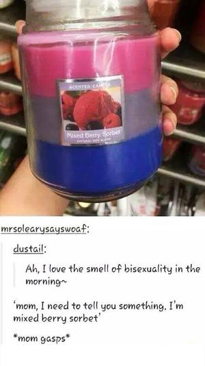 Bisexual Humor Meme - This explains why all my bisexual friends smell seemingly berry-like XD