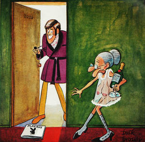 granny nasty cartoons - vintage cartoon horny granny from Playboy